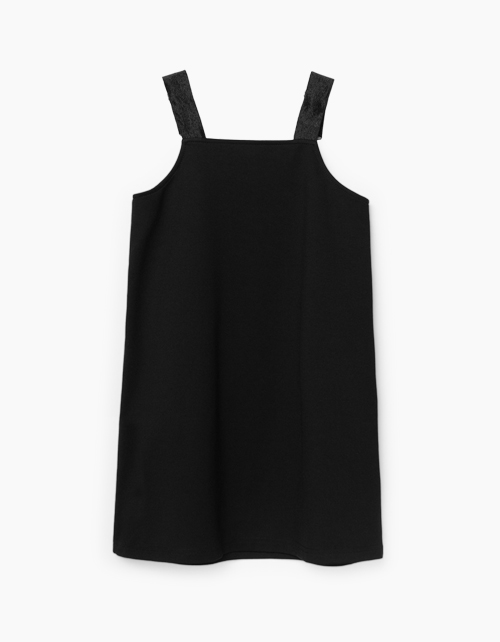 Купить черный школьный сарафан