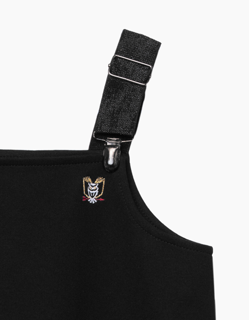 Купить черный школьный сарафан