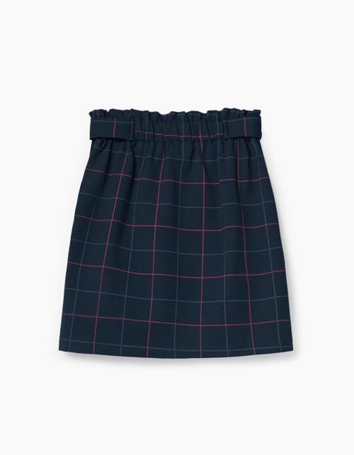 Купить прямую школьную юбка в клетку