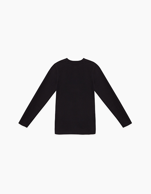 Черный лонгслив для мальчика