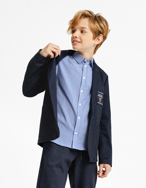Темно-синий пиджак для мальчика