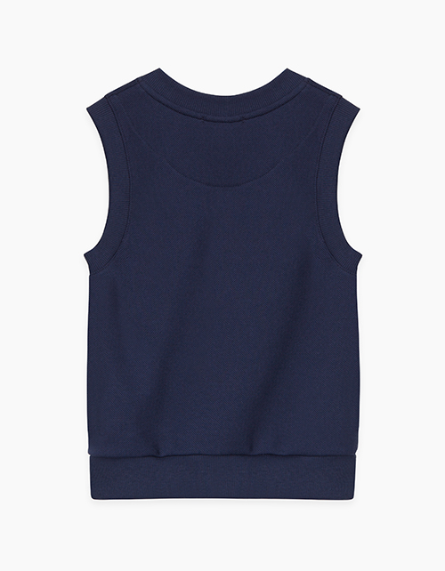 Темно-синий жилет для мальчика Темно-синий жилет для мальчика