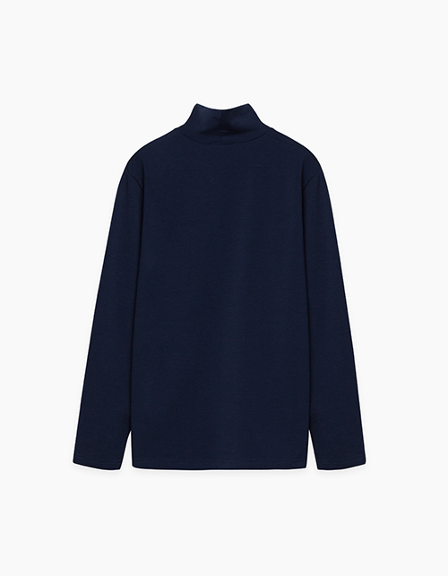 Темно-синий джемпер-водолазка для мальчика