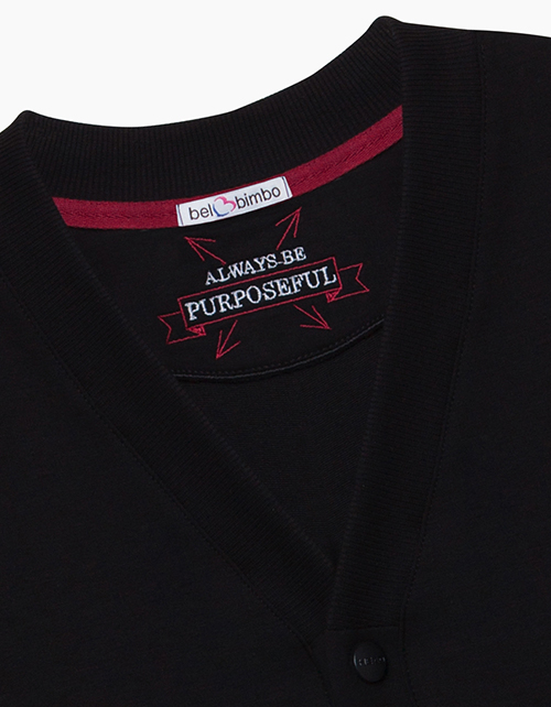 Черные жакет с V-образным вырезом для мальчика Черные жакет с V-образным вырезом для мальчика