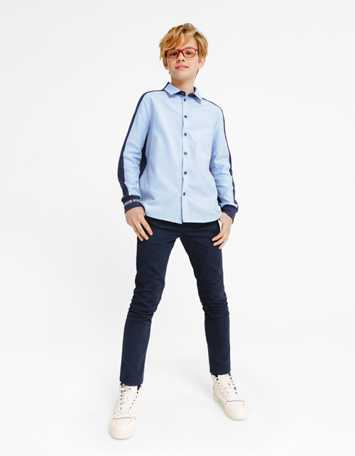 Темно-синие брюки для мальчика Темно-синие брюки для мальчика