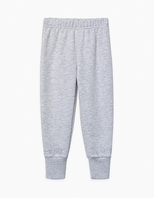 Брюки-джоггеры цвета серый меланж Брюки-джоггеры цвета серый меланж