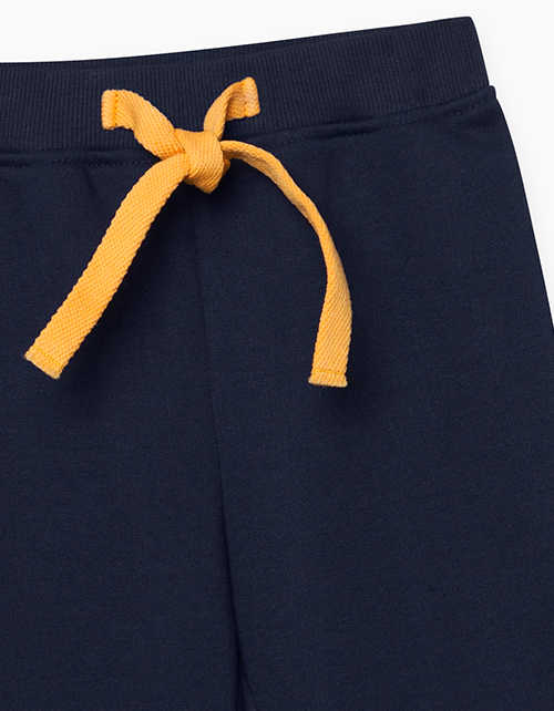 Темно-синие брюки-джоггеры для мальчика