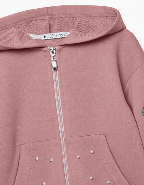 Розово-коричневая толстовка для девочки Розово-коричневая толстовка для девочки