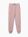 Пепельно-розовые брюки-джоггеры для девочки