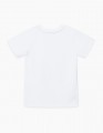 Белая футболка с принтом для мальчика
