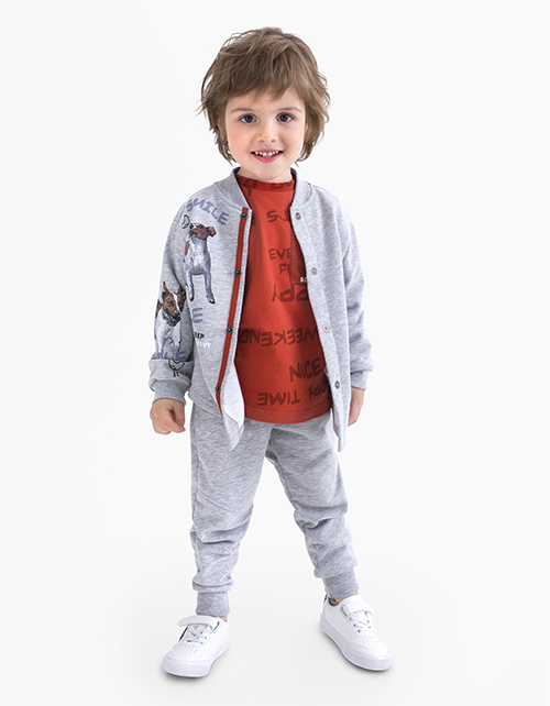 Свободная рубашка цвета серый меланж на книпперах Свободная рубашка цвета серый меланж на книпперах