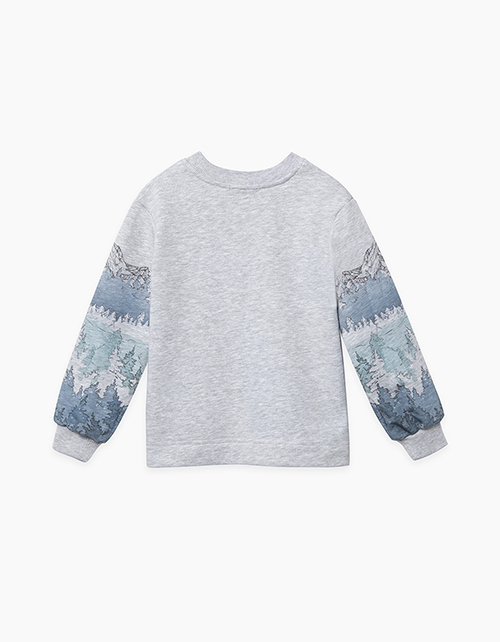 Свитшот с романтическим принтом для девочки