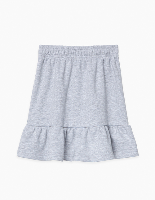 Юбка-трапеция цвета серый меланж Юбка-трапеция цвета серый меланж