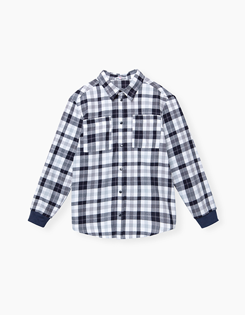 Клетчатая фланелевая рубашка для мальчика Клетчатая фланелевая рубашка для мальчика