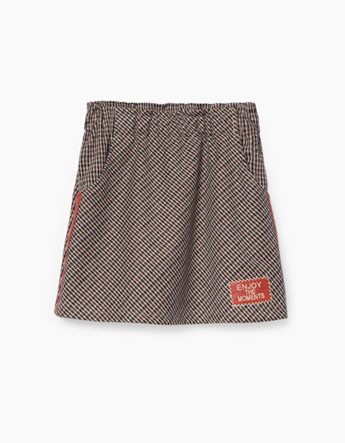 Клетчатая юбка А-силуэта Клетчатая юбка А-силуэта