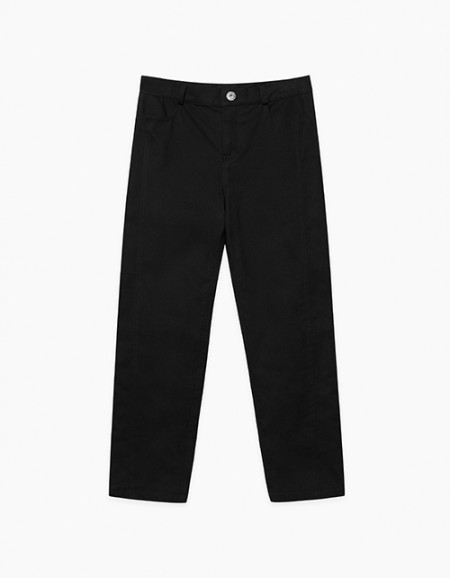 Черные утепленные брюки для мальчика