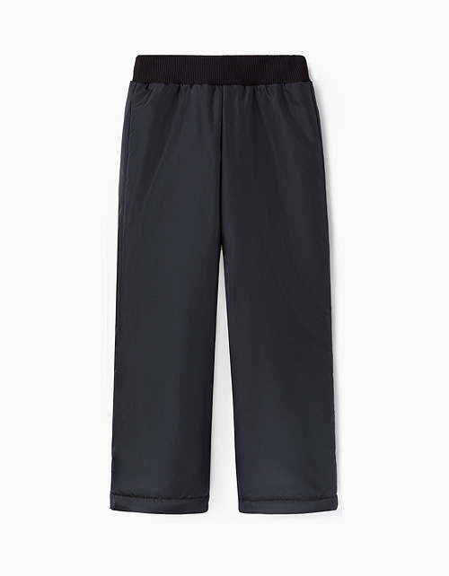 Черные утепленные брюки для мальчика