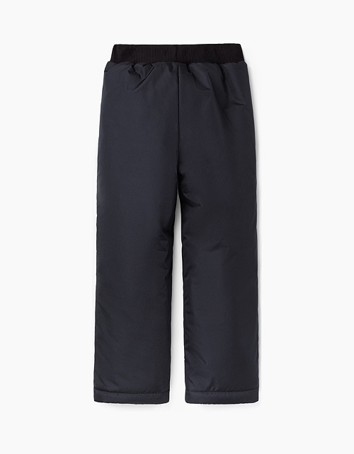 Черные утепленные брюки для мальчика