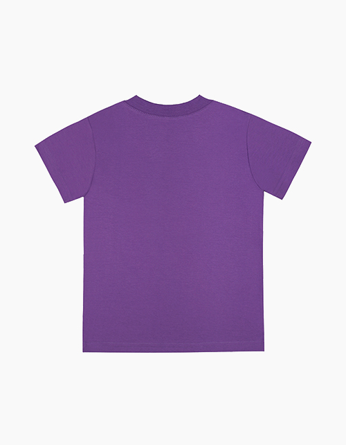 Фиолетовая футболка с принтом для мальчика