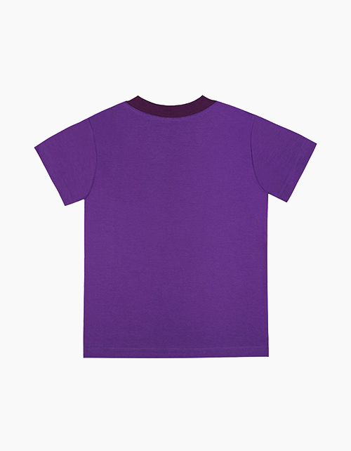 Фиолетовая футболка с принтом для мальчика