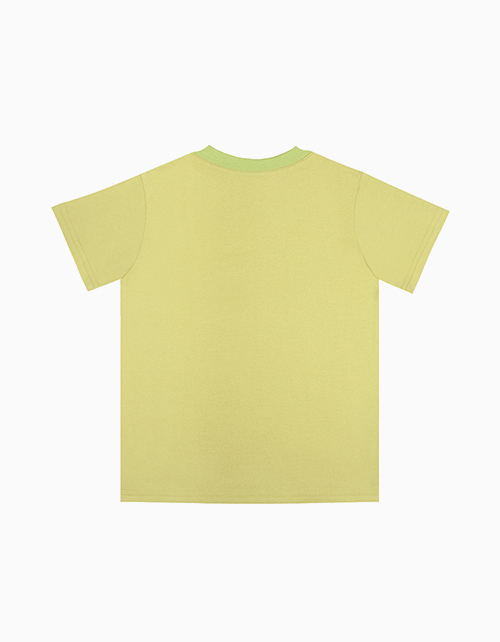 Лаймовая футболка с принтом для мальчика
