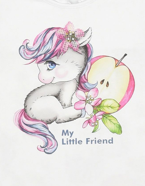 Футболка с принтом для девочки