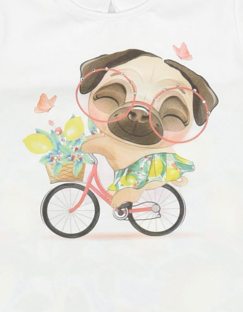 Футболка с принтом для девочки