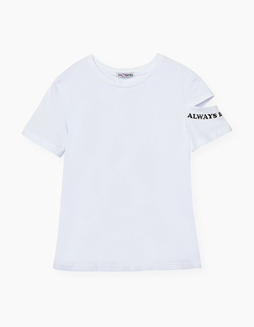 Белая футболка для девочки