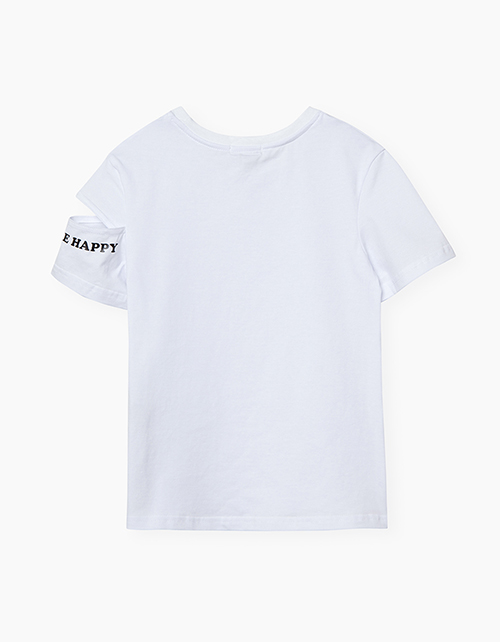 Белая футболка для девочки