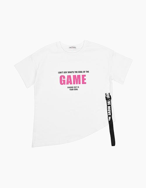 Белая футболка для девочки