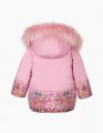 Розовая зимняя куртка для девочки