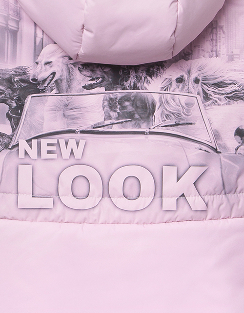 Светло-розовая зимняя куртка для девочки