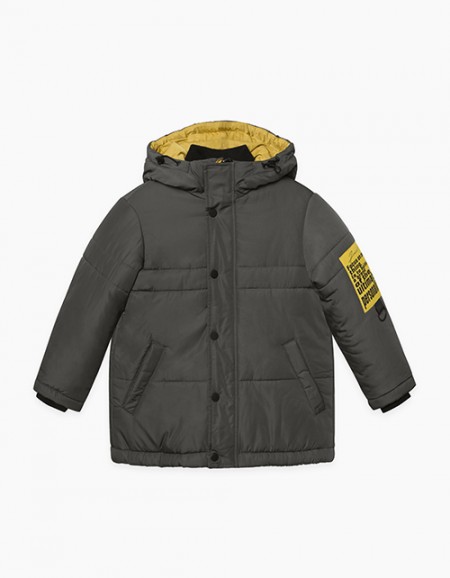 Зимняя куртка цвета хаки для мальчика