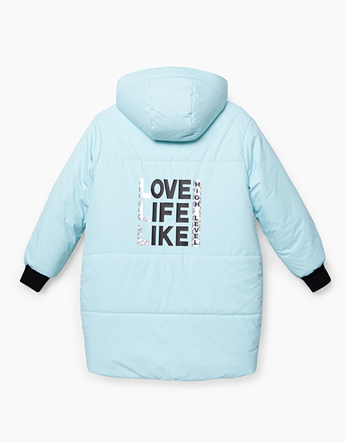 Двусторонняя зимняя куртка для девочки