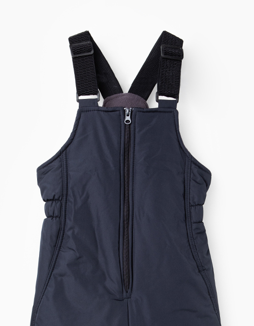 Графитовый зимний полукомбинезон