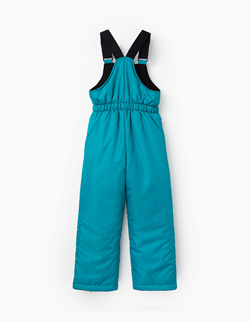 Темно-бирюзовый зимний полукомбинезон