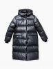 Черное зимнее пальто для девочки