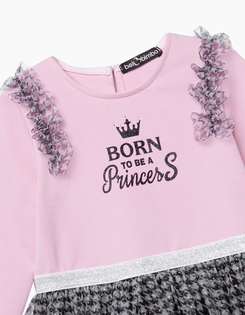 Светло-розовое нарядное платье с длинным рукавом Светло-розовое нарядное платье с длинным рукавом