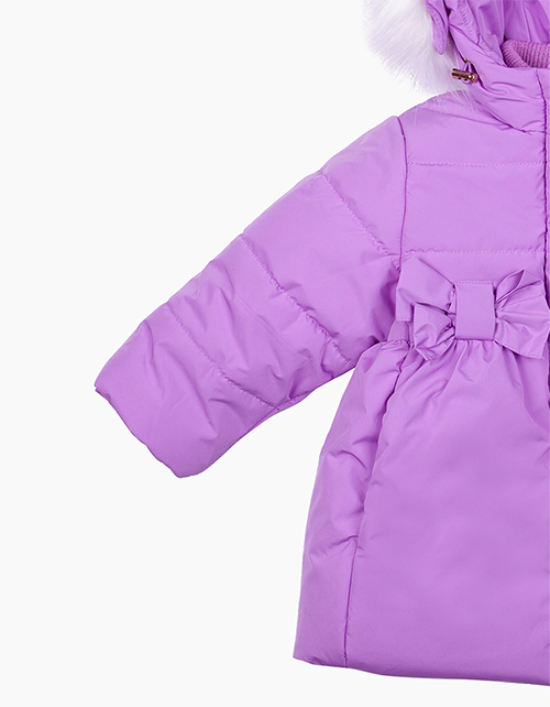 Сиреневая зимняя куртка для девочки