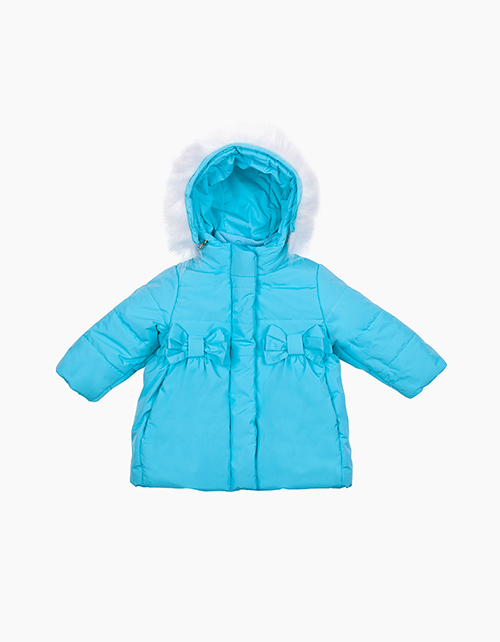 Темно-бирюзовая зимняя куртка для девочки