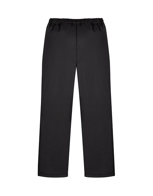 Черные брюки на синтепоне для девочки