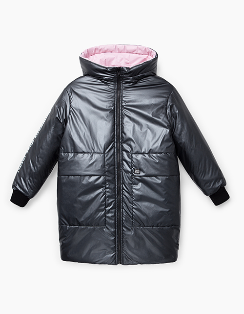 Двусторонняя зимняя куртка для девочки