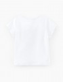 Белая футболка с принтом для девочки
