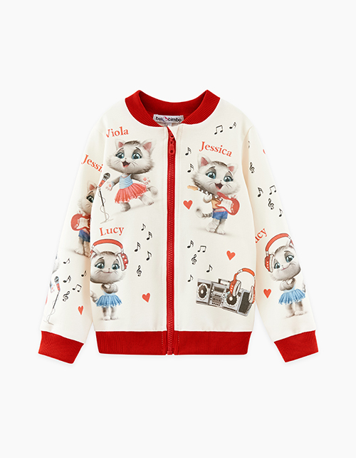 Молочный жакет для девочки