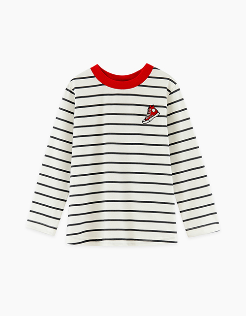 Полосатый лонгслив для мальчика