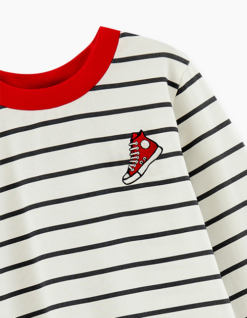 Полосатый лонгслив для мальчика