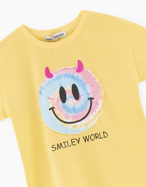 Светло-желтая футболка для девочки