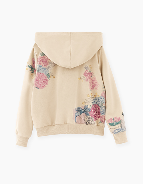 Светло-бежевая толстовка для девочки