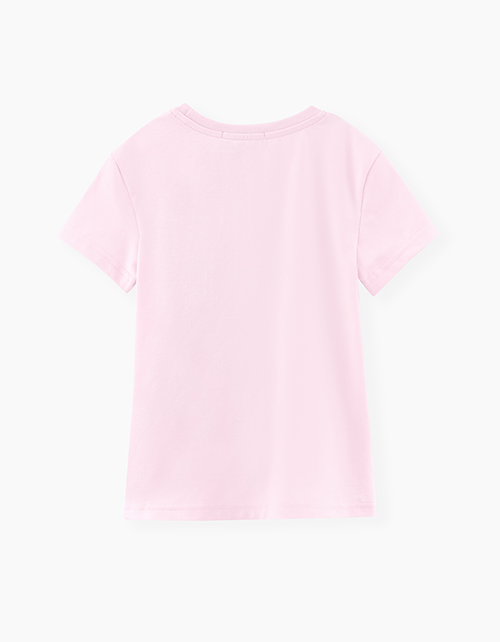 Светло-розовая футболка для девочки