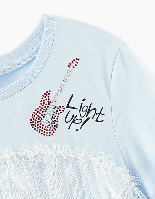 Светло-голубое летнее платье